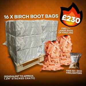 Birch Bright Flame Pallet (16 Bags)
